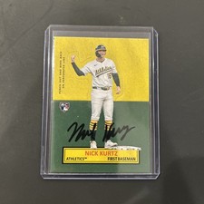 2025 Topps Archives Nick Kurtz 1964 Stand-Ups #64SU-25 Rookie Auto Athletics