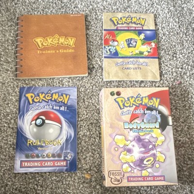 Nintendo Pokémon TCG Fossil Koffing Paper Lot: Rulebook, Trainer s Guide & Lists