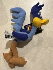 Vintage Looney Tunes Mini Plush Bean Bag Warner Bros 1998-99 Road Runner   