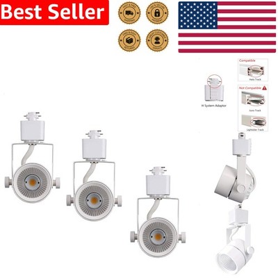 White 8W Dimmable LED Track Light Fixture 5000K Daylight Modern