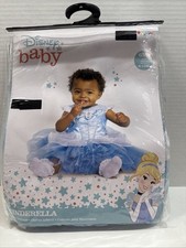 BRAND NEW Cinderella Disney Baby Princess Dress Costume 6-12 M Sparkles Tulle
