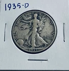 1935 D Walking Liberty Silver Half Dollar Reasonable Price