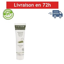 Cattier Masque à l'Argile Verte Bio 100 ml - Purifiant pour Peau Mixte
