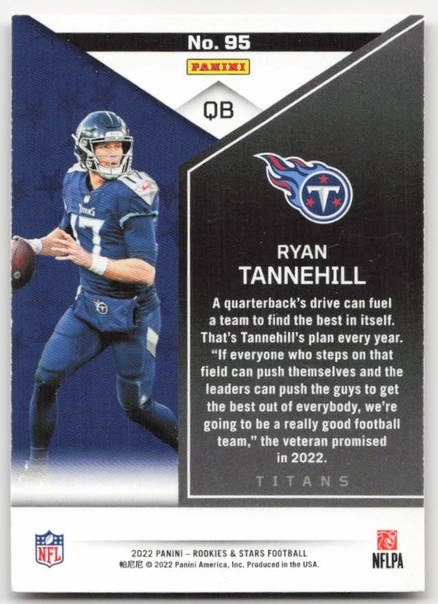 2022 Panini Rookies & Stars #95 Ryan Tannehill Red - Image 2 of 2
