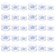 30 Pcs Double Sided Suction Cups, 0.8/1.18/1.4 Inch Clear Plastic Sucker Pads