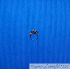 BonEful Fabric FQ Cotton Quilt Royal Blue Sewing Tone Tonal Stripe Blender SALE