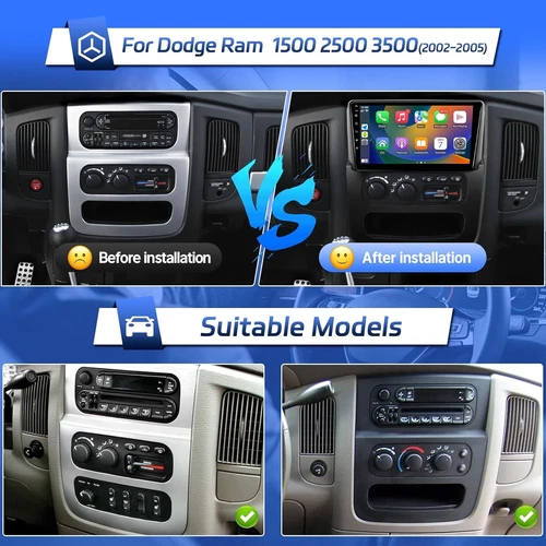 Android 13 Car Radio Stereo GPS 4+64GB For 2003-2005 Dodge RAM 1500 2500 3500 9" - Picture 6 of 24