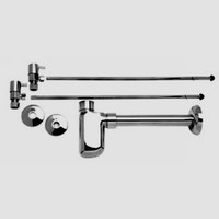 Mountain Plumbing Mt700-nl/cpb Universal Lavatory Supply Kit W/ Decorative Trap Mountain Plumbing Mt700-nl/cpb Universal Lavatory Supply Kit W/ Decorative Trap
