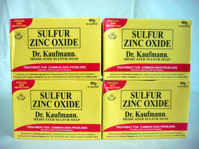 DR. KAUFMANN MEDICATED SULFUR ZINC OXIDE SOAP - 4 Boxes of 80g | eBay