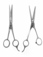 Set Forbici per Capelli Professionali Liscia + Dentata da Parrucchiere Sfoltire