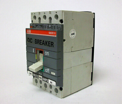 ABB S3N AD10010022 60A 500VDC 3 Pole Breaker