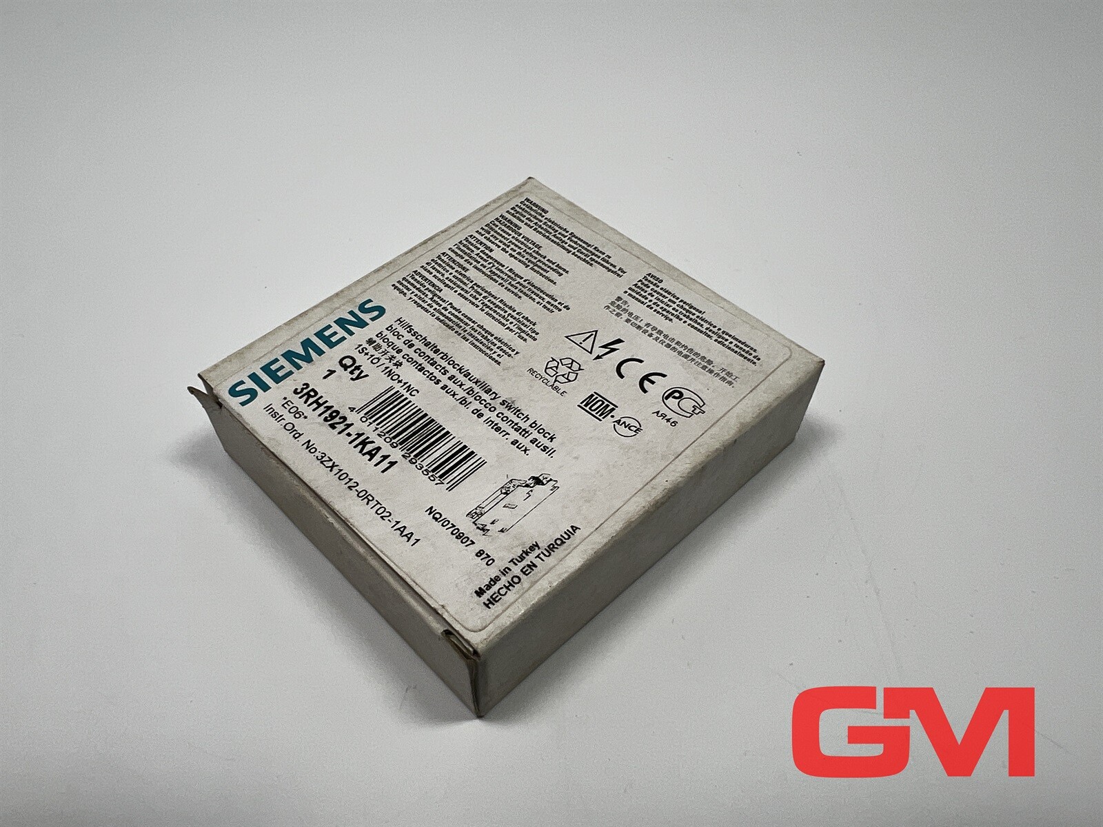 Siemens Auxiliary Switch Block 3RH1921-1KA11 1NO + 1NC
