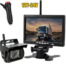 12-24V Wireless Reverse Rear View Camera w/ 7...