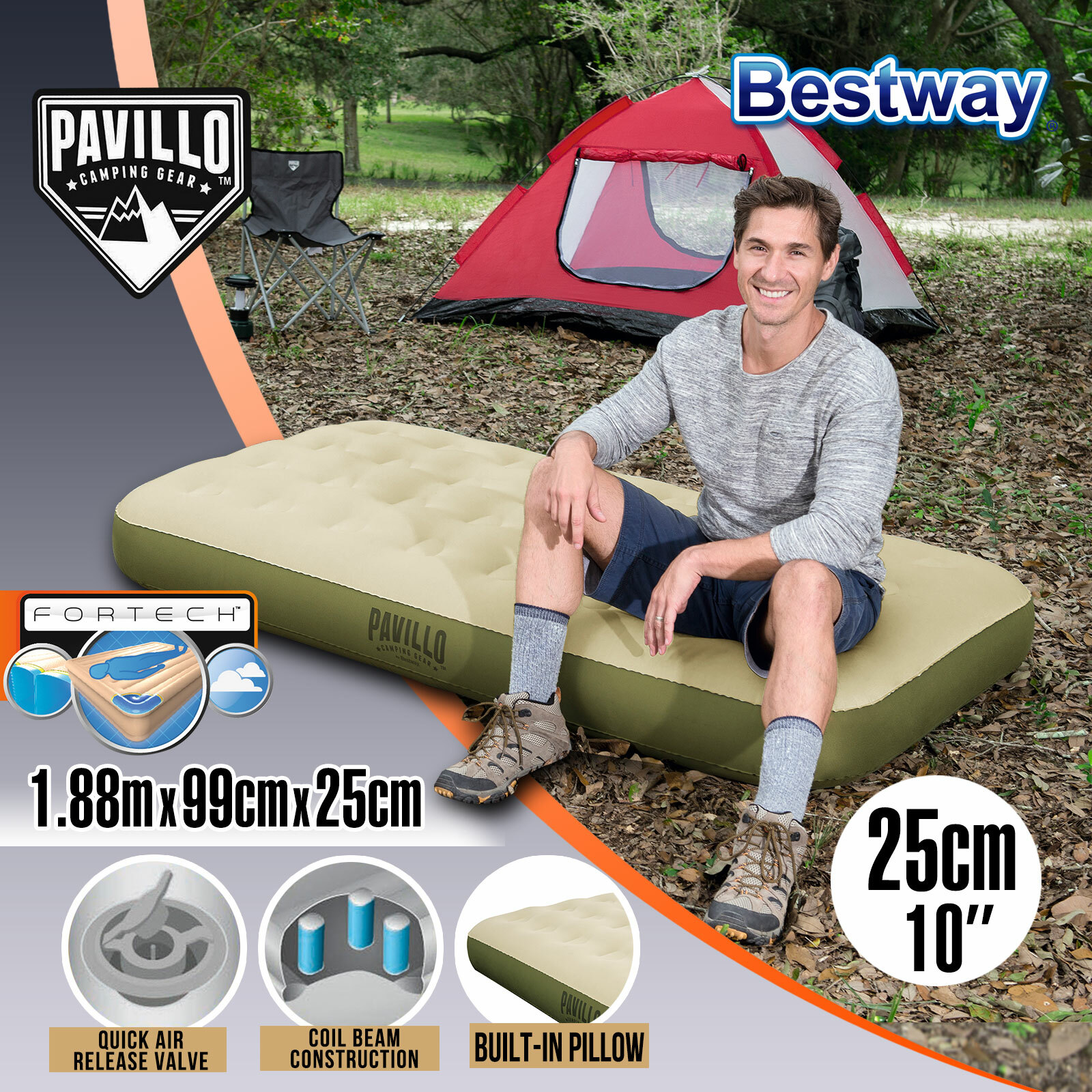 twin camping pad