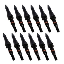 12Pcs Archery Arrow Tips 100 Grain Field Tips 5/16 Inch Screw in Bullet Points