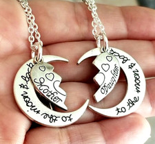 2pc MOM  DAUGHTER Necklace Set Mother Daughter Necklaces Mom Daughter Gifts