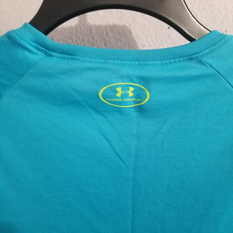 Underarmour logo T Shirt blue youth sz large - Image 4 of 4