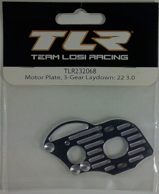 TEAM LOSI Motor Plate 3-Gear Laydown 22 4.0 – Motorplatte Für RC-Modellbau