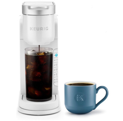 Keurig K-Iced Essentials Iced and Hot Single-Serve K-Cup Pod Coffee Maker- White