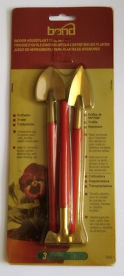 Bond #7934 3 Piece Gardening Hand Tools Set Foam Grip Hammer tone Finish