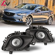 2014-2016 For Mazda 6 Clear Lens Pair Fog Lights Lampswiringswitch Kit Bulbs
