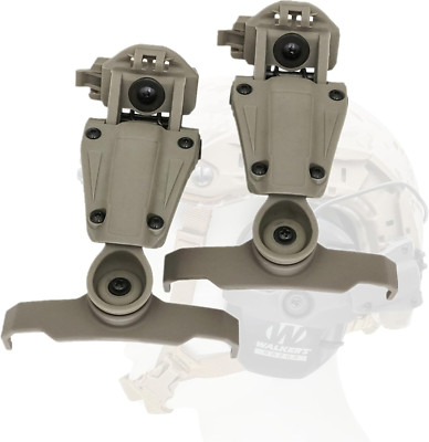 ARC Rail Adapter for Fast Series Helmets Compatible with Walker'S Razor Earmuffs