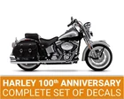 Harley Davidson 100th Anniversary Softail Springer decals stripes full set # 107