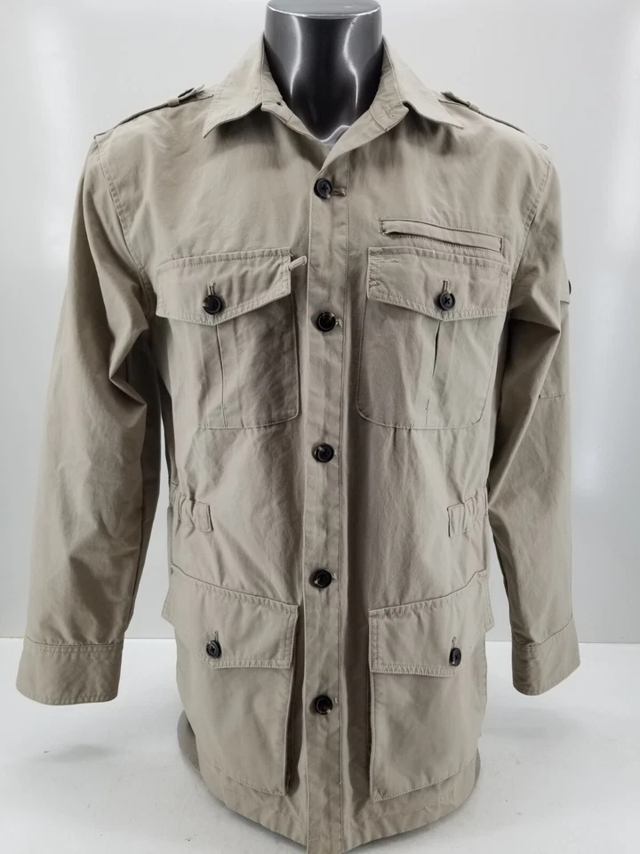 Travel Smith Mens Medium Safari Jacket Tan Pockets Sz Med Tall - Image 4 of 4