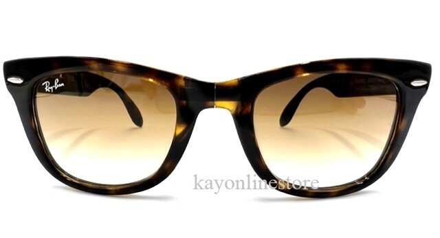 Ray-Ban WAYFARER FOLDING CLASSIC ブラウン 美品 Ray Ban Folding Light Havana 4105 71051 Brown Wayfarer