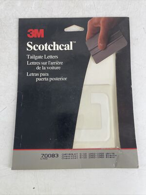 NOS Chevrolet 1982-1989 70083 Tail Gate Lettering White 3M Scotchcal 