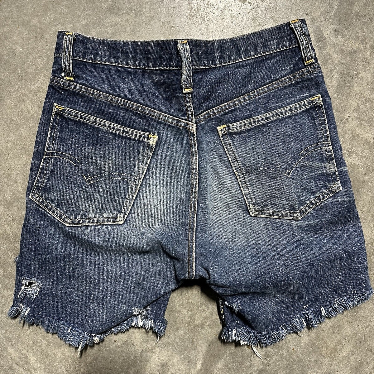 Vintage 60s Levis Big E Orange Tab 606 Super Slim Denim Jeans