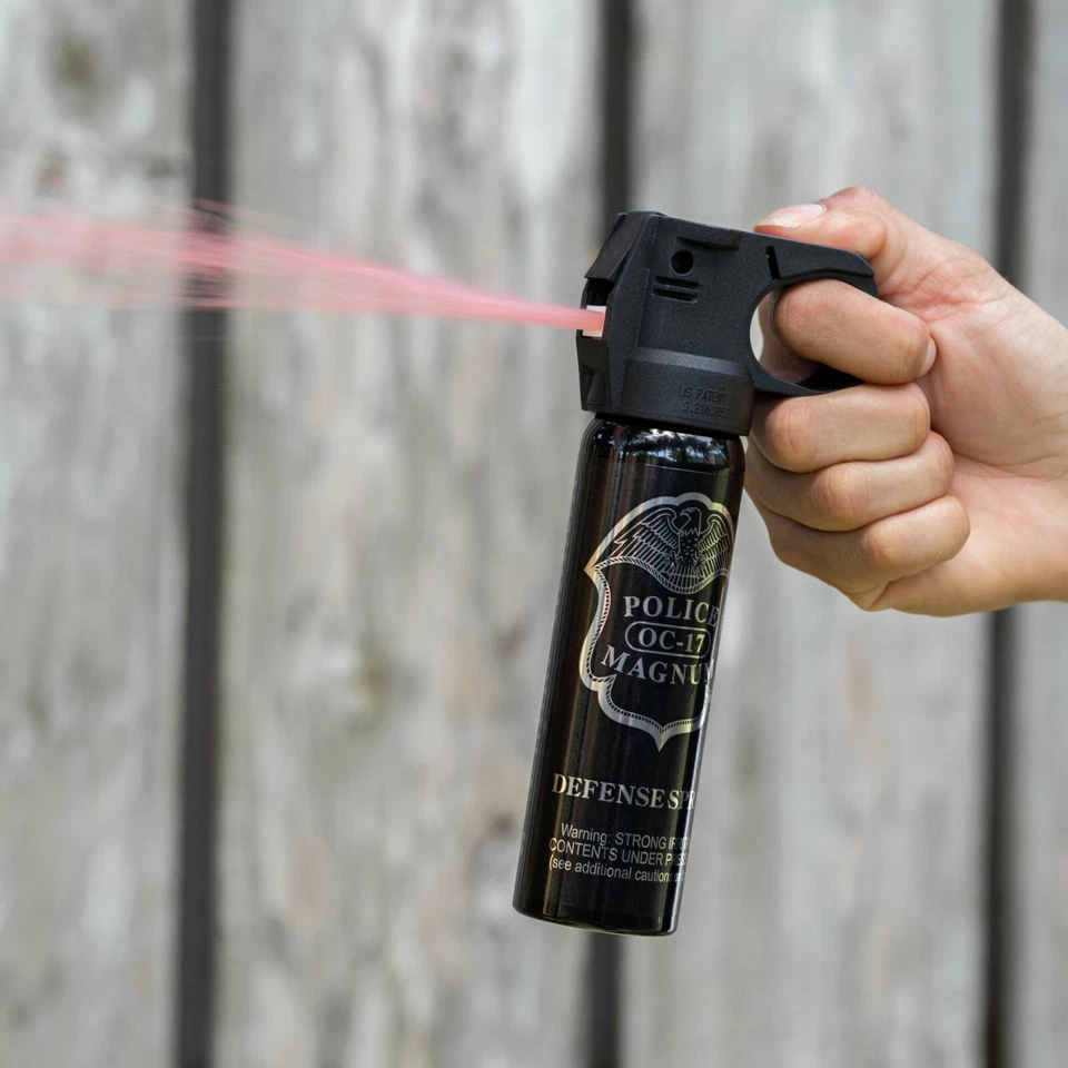 Spray de pimienta Police Magnum 5 onzas Fire Master Fogger Defensa Protección de seguridad Foto 4 de 4