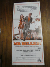 VINTAGE ORIGINAL MR BILLION DAYBILL MOVIE POSTER 20TH CENTURY FOX TERENCE HILL