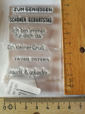 6 x Clearstamp ''Verschiedenes''