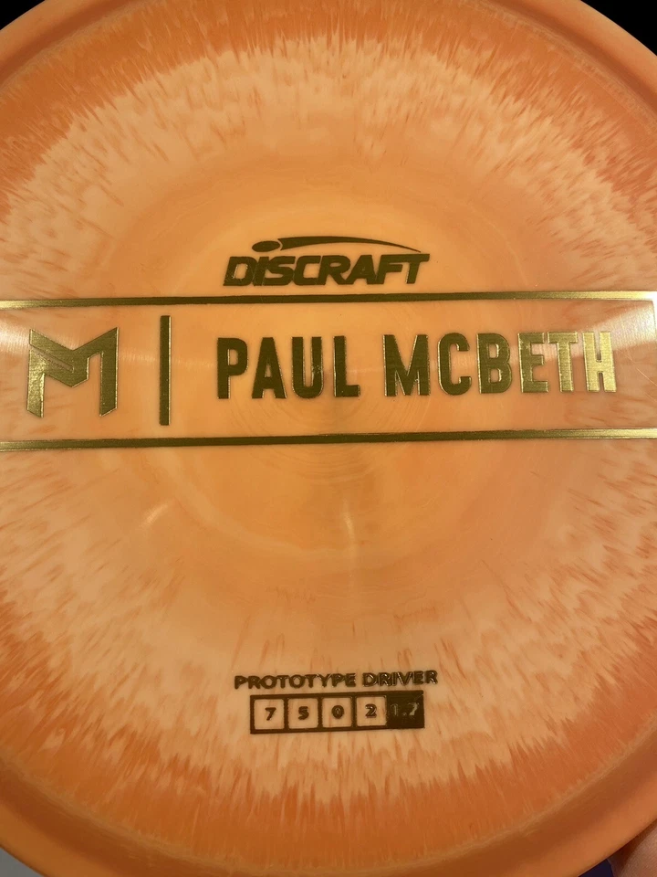New Discraft Paul McBeth Prototype Athena Signature ESP 174g Disc Golf Fairway - Image 3 of 3