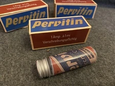 Empty Reproduction Pervitin Panzer Chocolate Box & Bottle German Wehrmacht Ww2