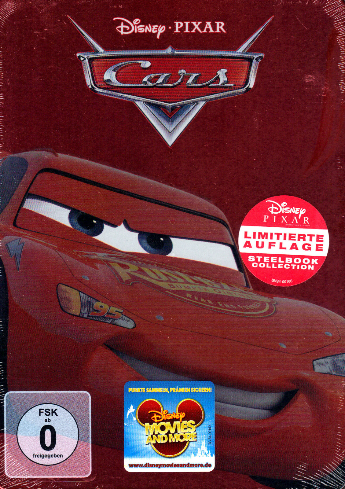 Cars 1 Pixar, Walt Disney DVD Limitierte Auflage Steelbook Collection, Neu - Bild 2