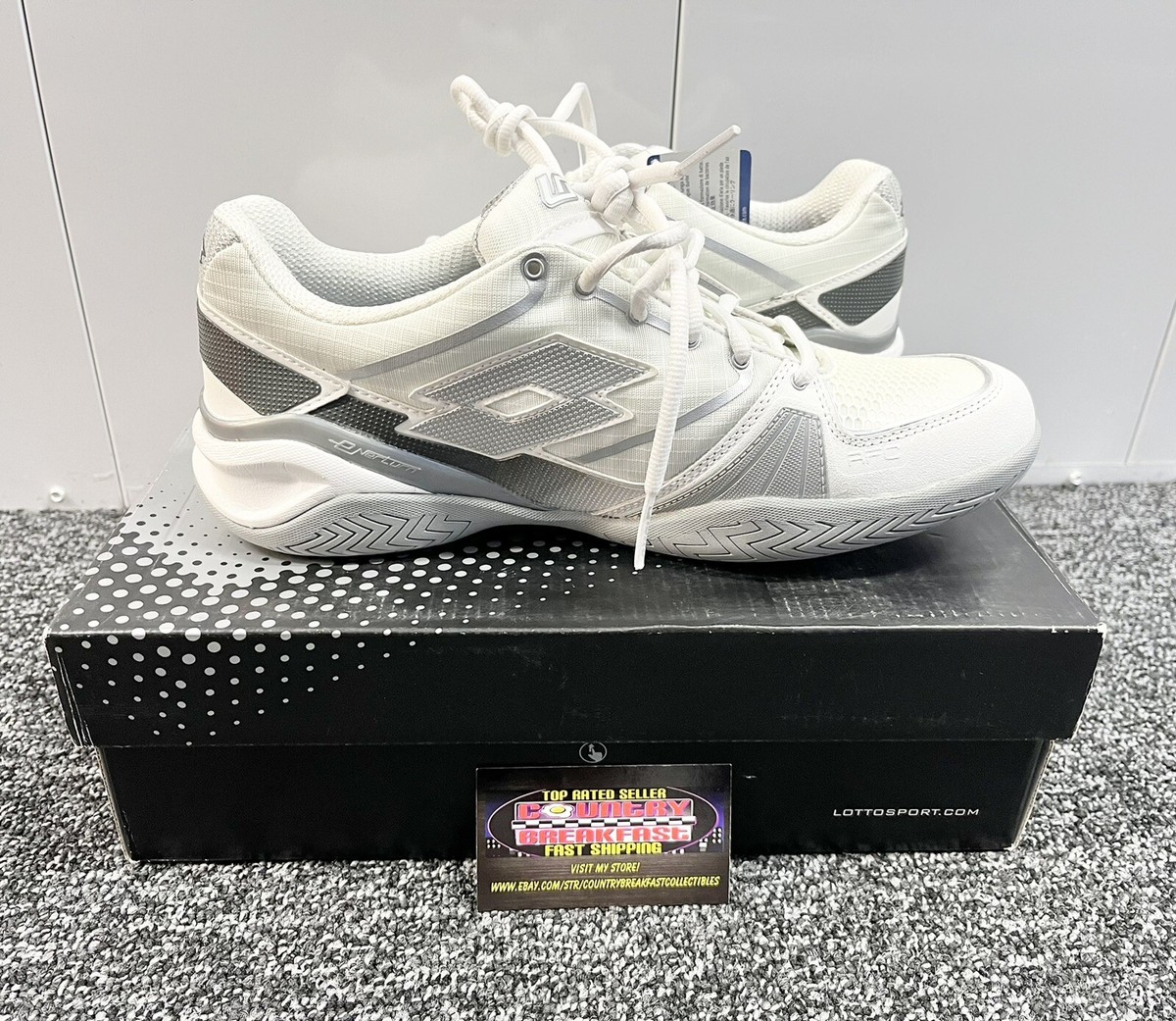 Lotto Stratosphere Speed Tennis Court Shoes White/Silver S3161