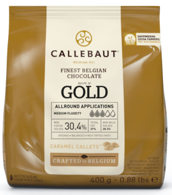 (28,21 EUR/kg) Barry Callebaut Gold Karamell Schokolade Kuvertüre 2,8 kg