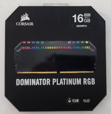 DOMINATOR® PLATINUM RGB 16GB (2 x 8GB) DDR4 DRAM 3600MHz C18