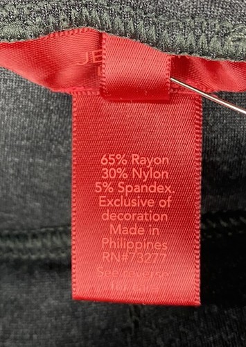 JLO Jennifer Lopez Skinny Legging Char. Gray Women LARGE NWT MSRP $44 - Picture 6 of 9