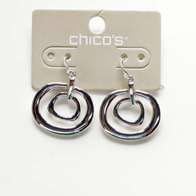 New Chicos Minimalist Loops Drop Earrings Chic Women Party Vacation Jewelry Gift