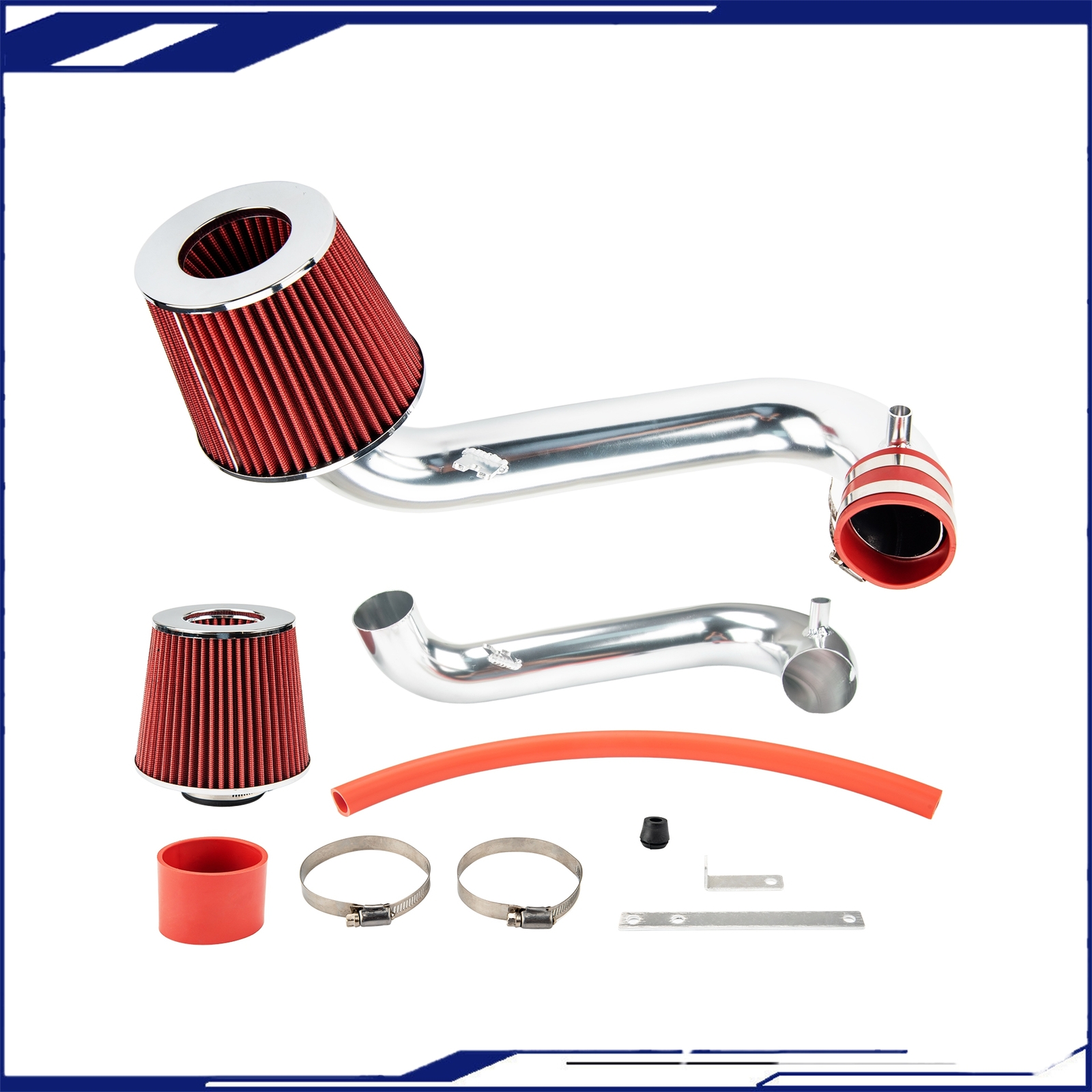 Cold Air Intake System Kit For 2005 Honda Value Package 05 LX Red 1.7L