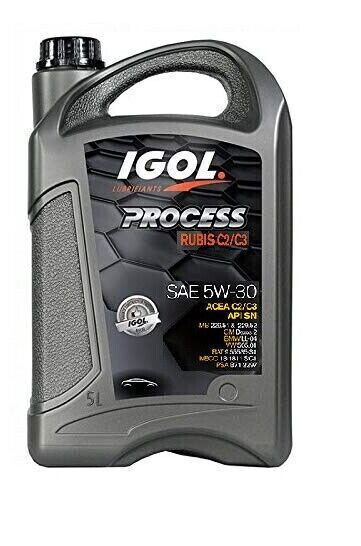 Huile Moteur 5W30 IGOL pour Entretien Vidange Peugeot Citroën 5L