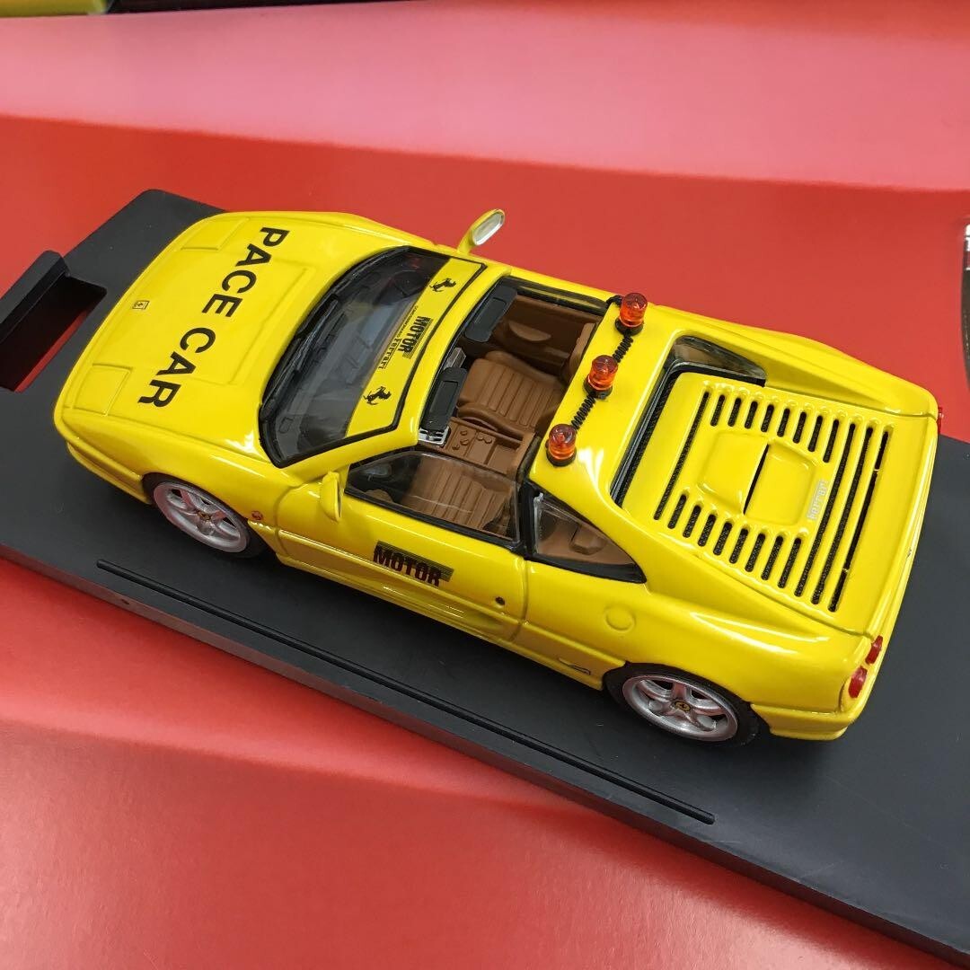 ミニカー Bang Ferrari 355 GTS 1/43 1/43 Bang Ferrari 355 GTS Pace Car Misano 1996 Yellow w/ Box