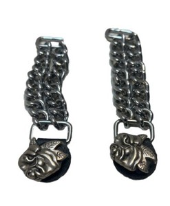 Set of 2 Ladies Single Chain Rose Vest Extender For Parts Only