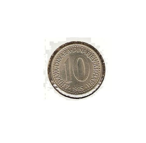 1985 YUGOSLAVIA Coin 10 DINARA