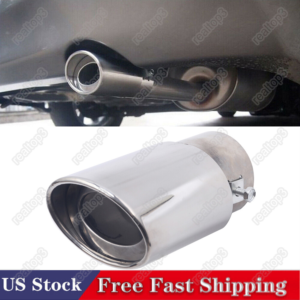 Auto Car Exhaust Pipe Tip Tail Muffler Stainless Steel Replacement Accessories A
