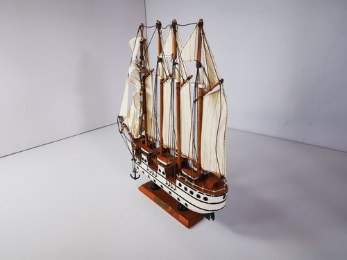 Maquette Voilier Bois J-S Elcano 30cm - Bateau Miniature Collection Déco Marine - Photo 14/15