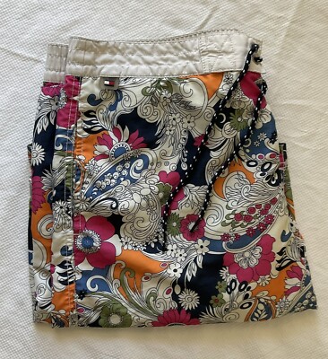 Tommy Hilfiger Paisley Print Swim Shorts Size M Mesh Lining Drawstring Pockets